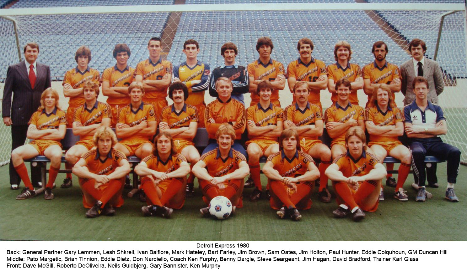 NASL Detroit Express Rosters